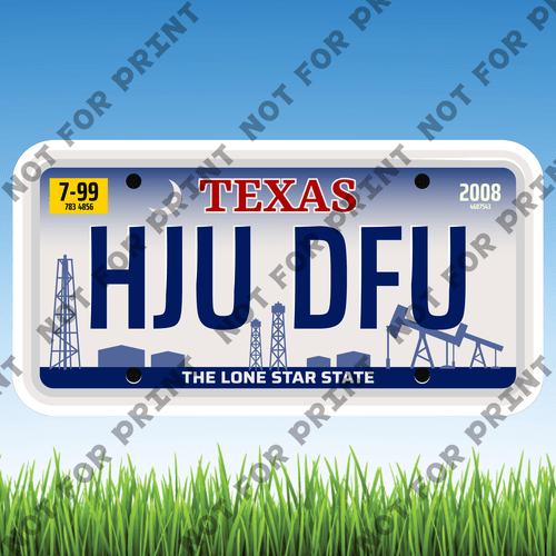ACME Yard Cards Large License Plate #063