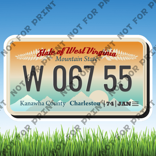 ACME Yard Cards Large License Plate #066