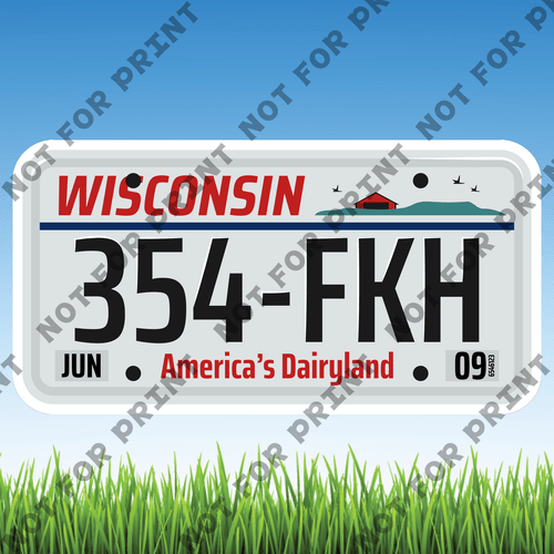 ACME Yard Cards Large License Plate #067
