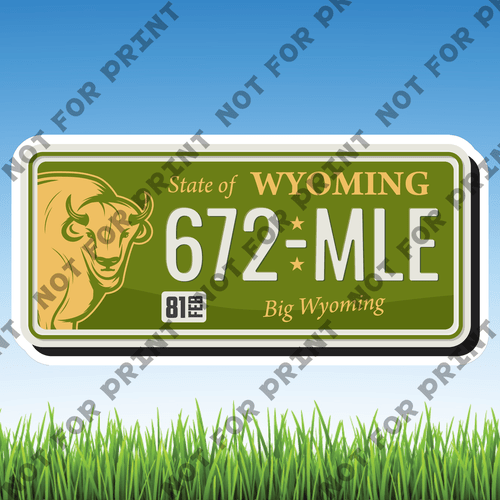 ACME Yard Cards Large License Plate #069