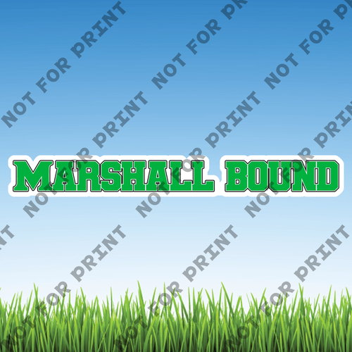 ACME Yard Cards Large Marshall Bound Word Flair #005