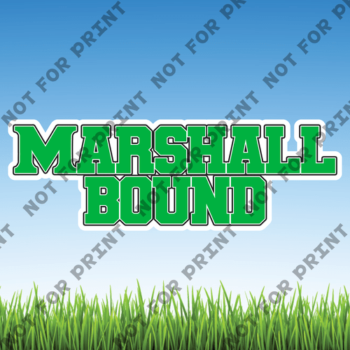 ACME Yard Cards Large Marshall Bound Word Flair #006