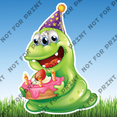 ACME Yard Cards Large Monsters Birthday Party #001