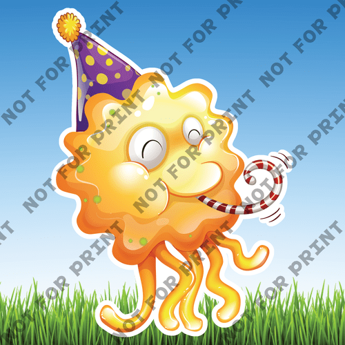 ACME Yard Cards Large Monsters Birthday Party #002