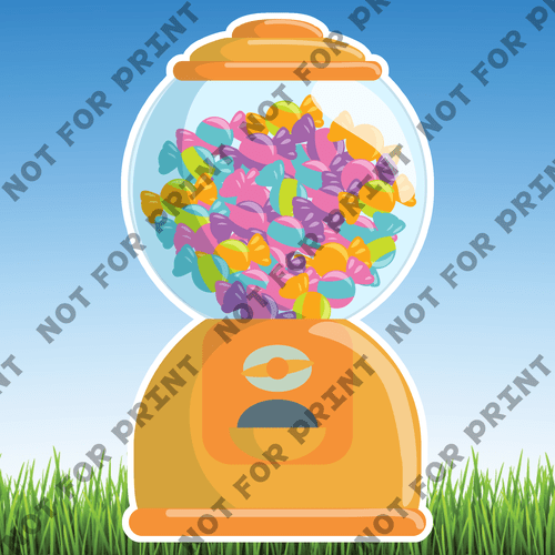 ACME Yard Cards Large Mujka Candyland Theme #103