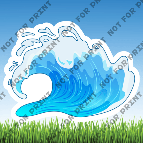 ACME Yard Cards Large Ocean Waves #001