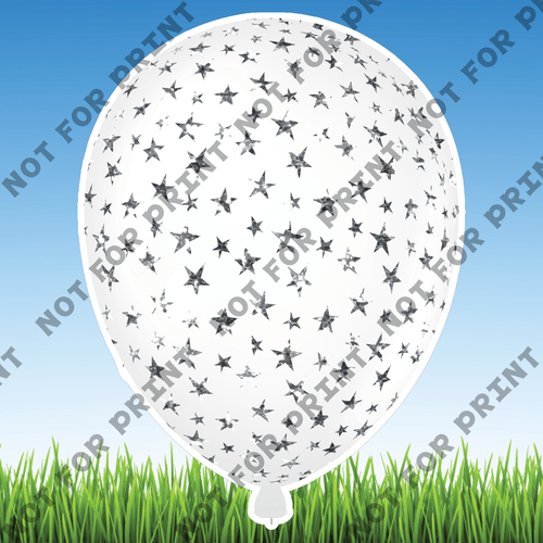 ACME Yard Cards Large Patriotic Balloons #008