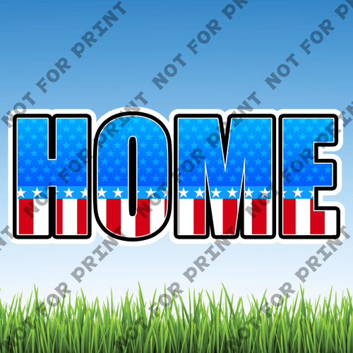 ACME Yard Cards Large Patriotic Welcome Home #003
