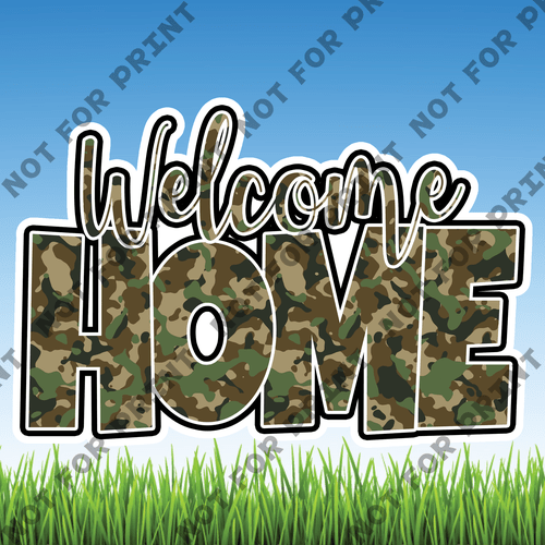 ACME Yard Cards Large Patriotic Welcome Home II #009