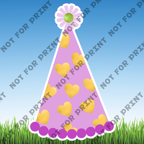ACME Yard Cards Large Pink & Purple Birthday Theme #030