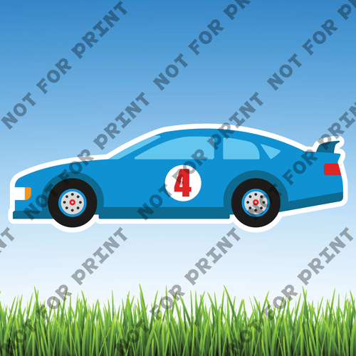 ACME Yard Cards Large Race Cars #008
