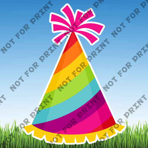 ACME Yard Cards Large Rainbow Birthday Theme #051