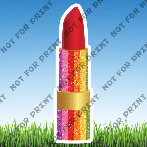 ACME Yard Cards Large Rainbow Glitter Glam #004