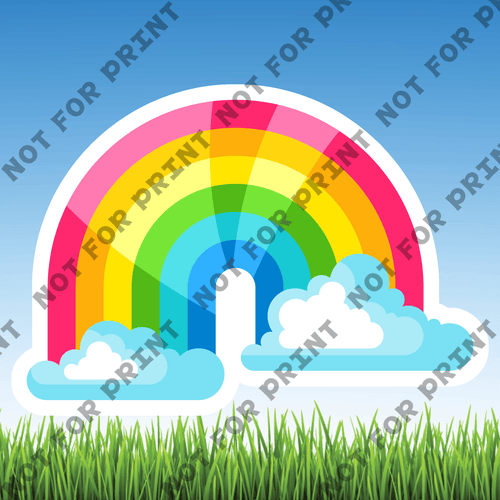 ACME Yard Cards Large Rainbow Unicorn #007
