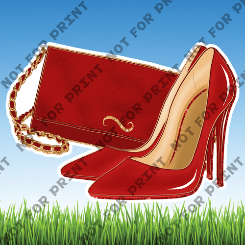 ACME Yard Cards Large Red Glam Fashion Theme #004
