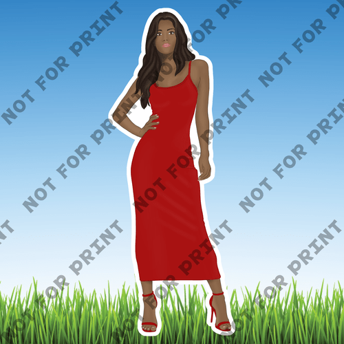 ACME Yard Cards Large Red Glam Fashion Theme #028
