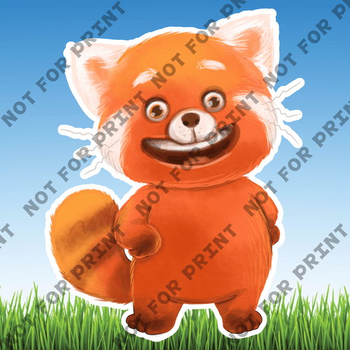 ACME Yard Cards Large Red Panda Characters #007