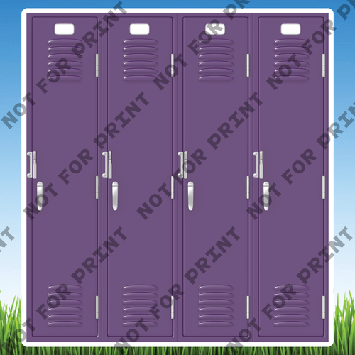 ACME Yard Cards Large School Lockers Collection I #014