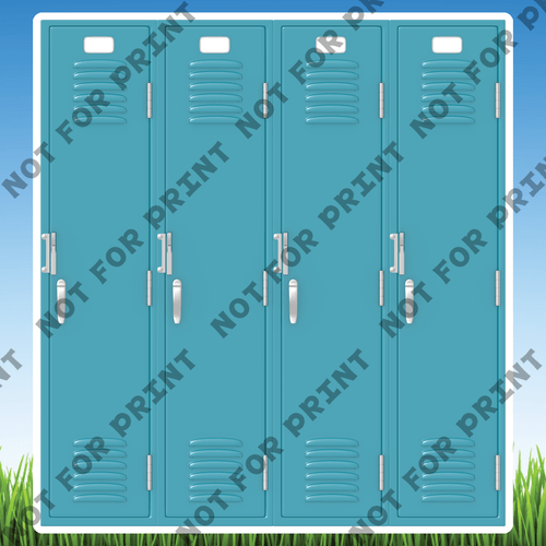 ACME Yard Cards Large School Lockers Collection I #015
