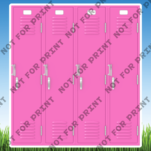 ACME Yard Cards Large School Lockers Collection I #016
