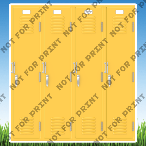 ACME Yard Cards Large School Lockers Collection I #017