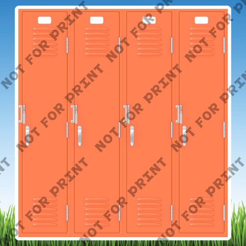 ACME Yard Cards Large School Lockers Collection I #018