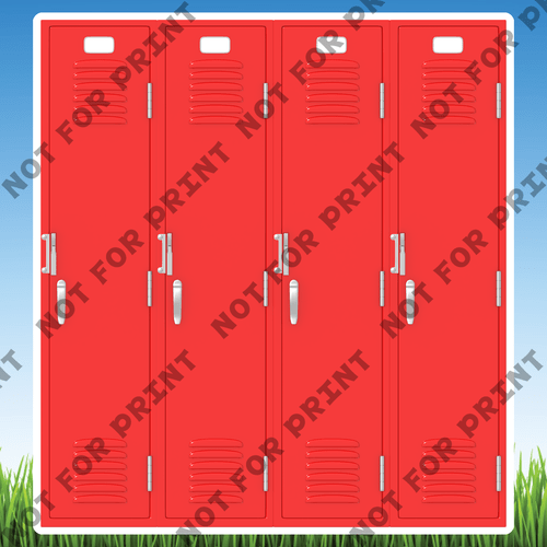 ACME Yard Cards Large School Lockers Collection I #019