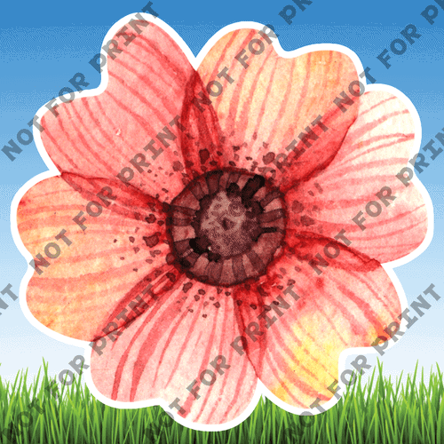 ACME Yard Cards Large Spring Flowers #004