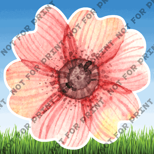 ACME Yard Cards Large Spring Flowers #005