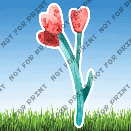 ACME Yard Cards Large Spring Flowers #009