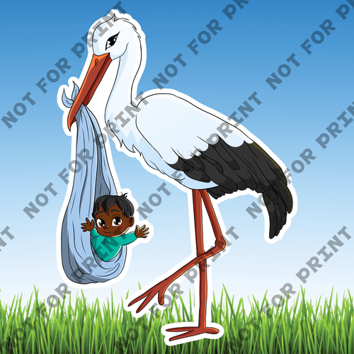 ACME Yard Cards Large Storks #005