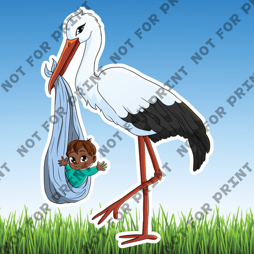 ACME Yard Cards Large Storks #006