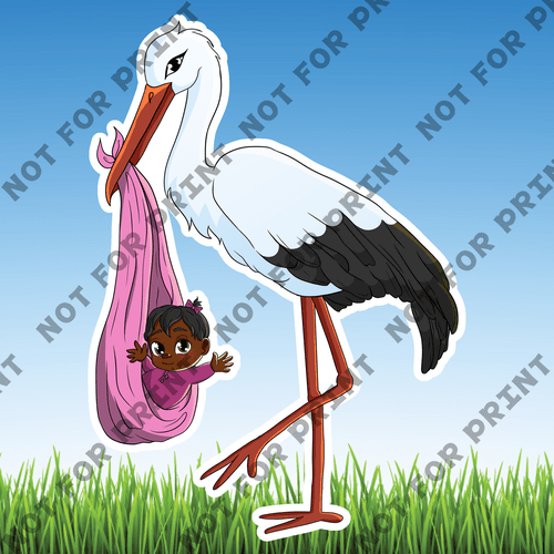 ACME Yard Cards Large Storks #012