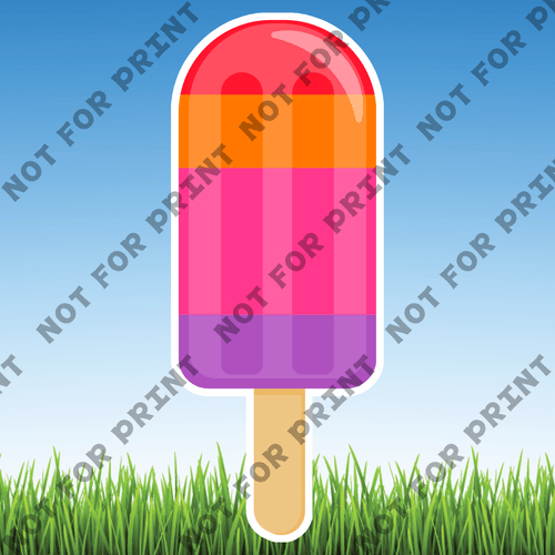 ACME Yard Cards Large Summer Popsicles #005