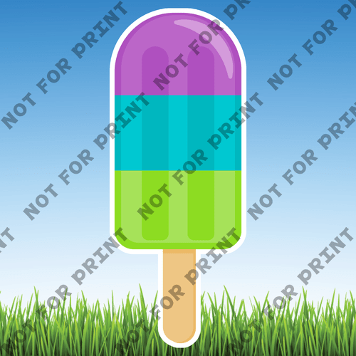 ACME Yard Cards Large Summer Popsicles #019