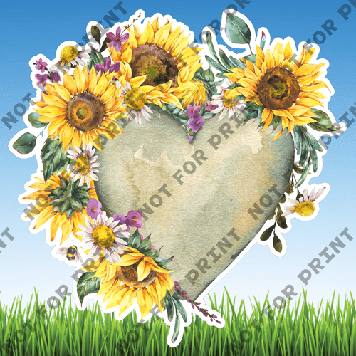ACME Yard Cards Large Sunflower Watercolor Collection I #022