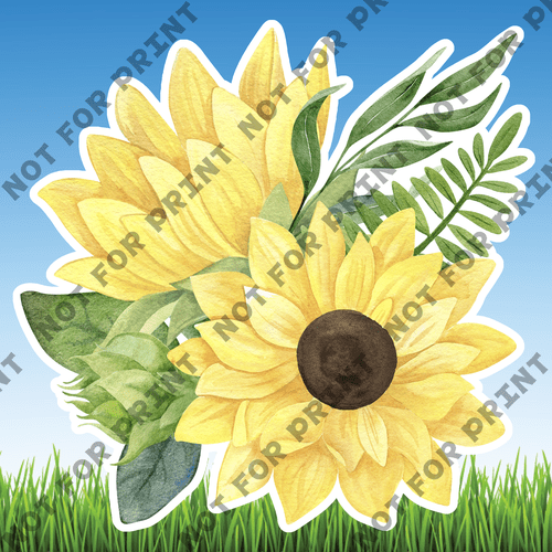 ACME Yard Cards Large Sunflowers #000