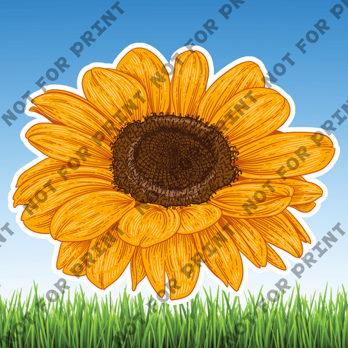 ACME Yard Cards Large Sunflowers #007