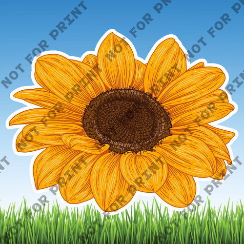 ACME Yard Cards Large Sunflowers #008