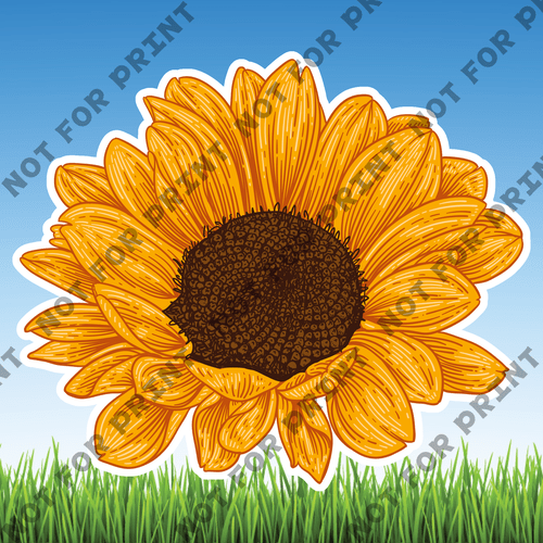 ACME Yard Cards Large Sunflowers #010