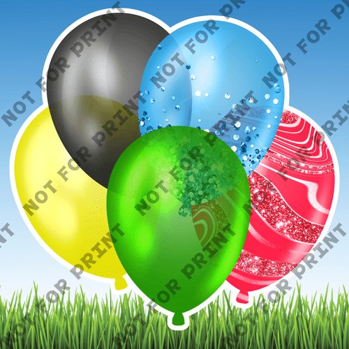 ACME Yard Cards Large Superhero Balloon Bundles #049