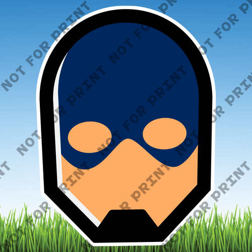 ACME Yard Cards Large Superhero Masks #001