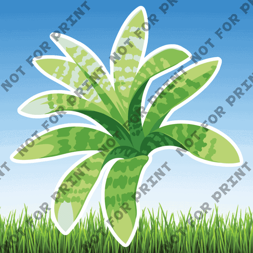 ACME Yard Cards Large Tropical Leaves #000