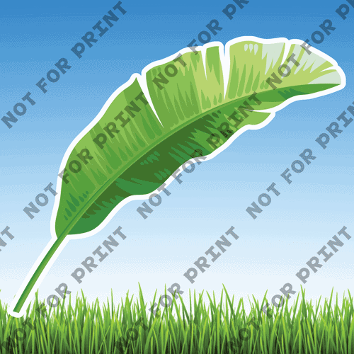 ACME Yard Cards Large Tropical Leaves #001