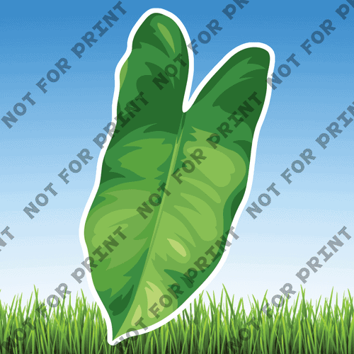 ACME Yard Cards Large Tropical Leaves #016