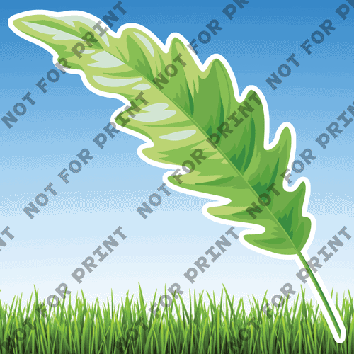 ACME Yard Cards Large Tropical Leaves #018