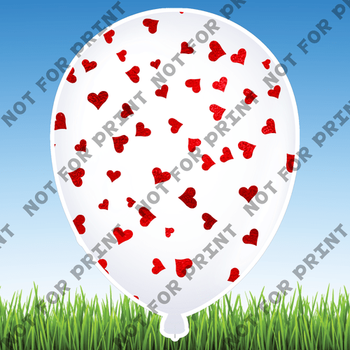 ACME Yard Cards Large Valentines Day Balloons #025