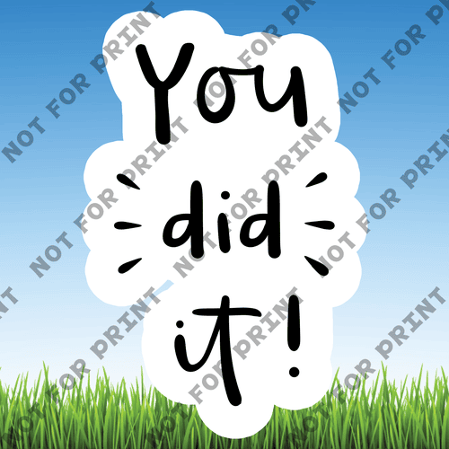 ACME Yard Cards Large You Did It #002