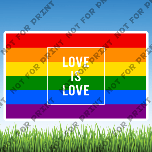 ACME Yard Cards LGBTQ Word Flair #030