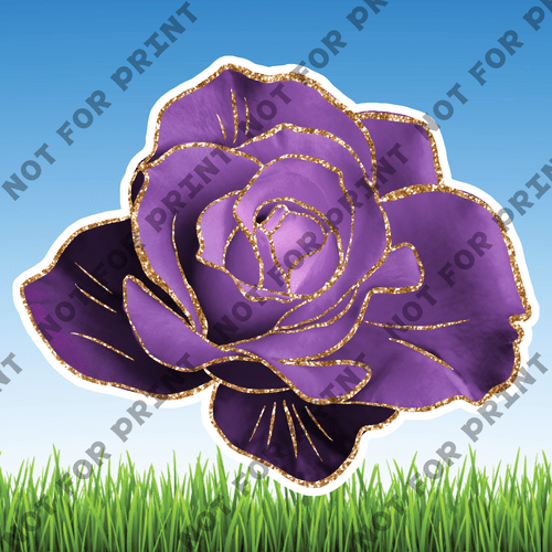 ACME Yard Cards Lilac & Gold Cakes #009